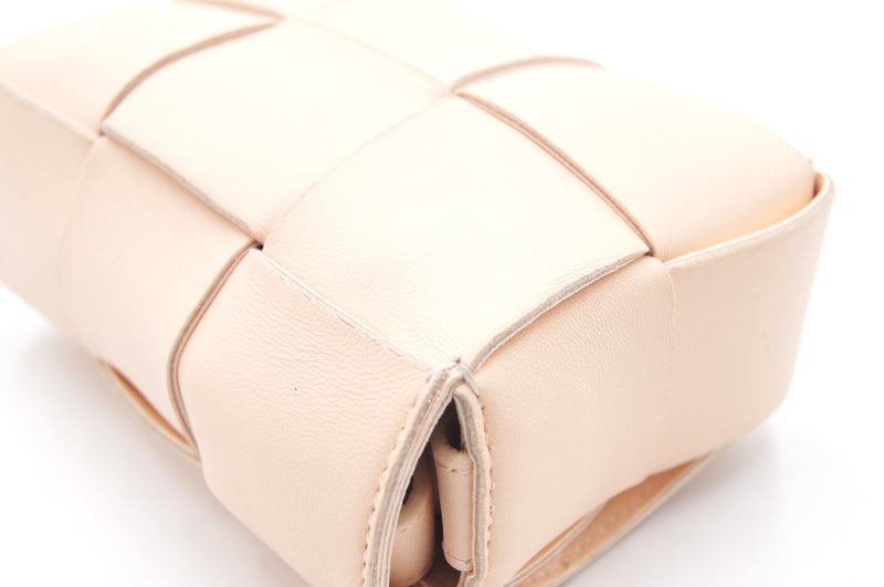 Bottega VENETA 666688 Candy Cassette Beige Shoulder Bag Mini Bag Leather