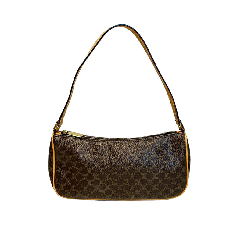 CELINE Macadam One Shoulder Bag Brown Bag 13825