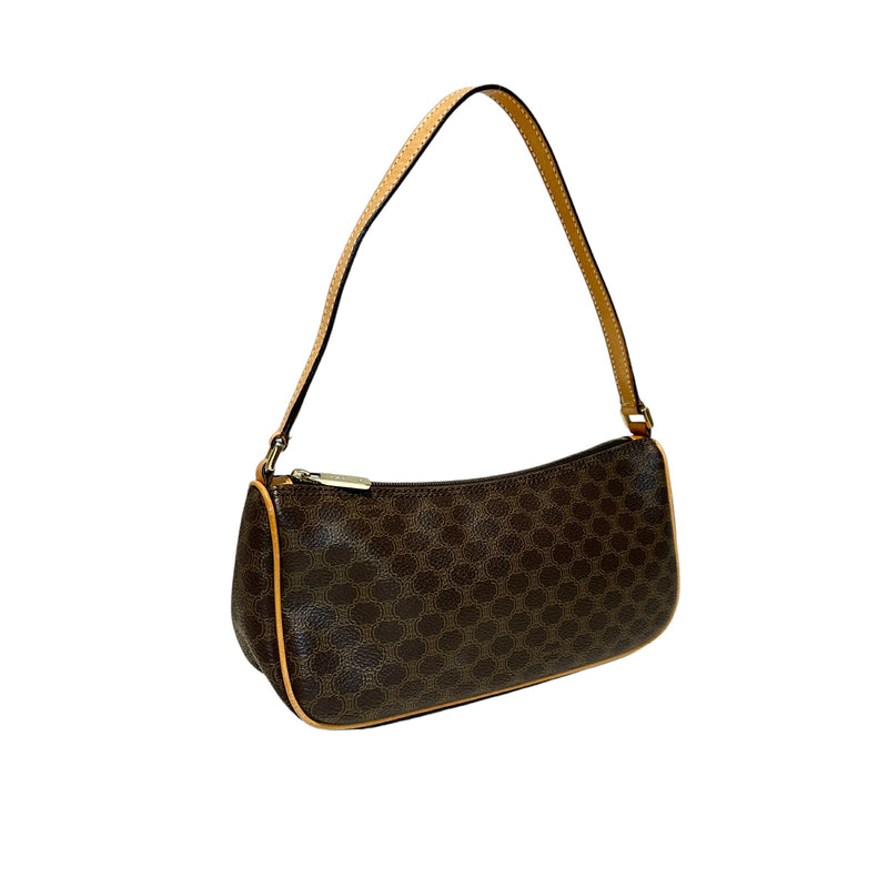 CELINE Macadam One Shoulder Bag Brown Bag 13825