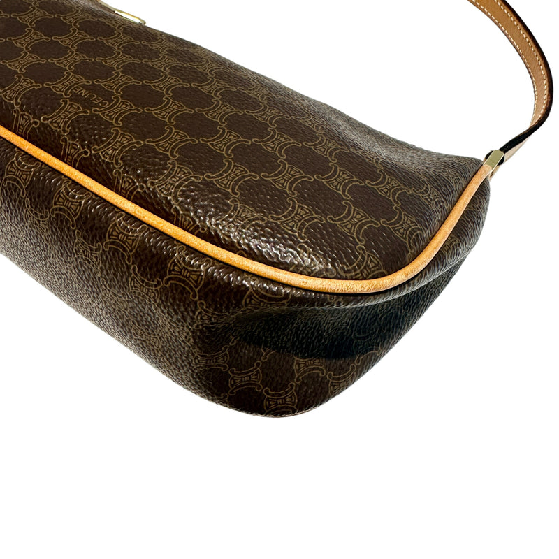 CELINE Macadam One Shoulder Bag Brown Bag 13825