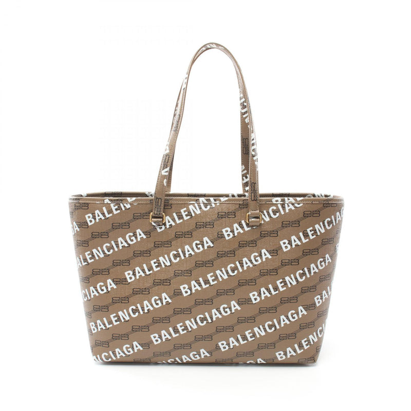 Balenciaga SIGNATURE SHOPPER M BB Monogram Tote Bag Bag PVC Coated Canvas