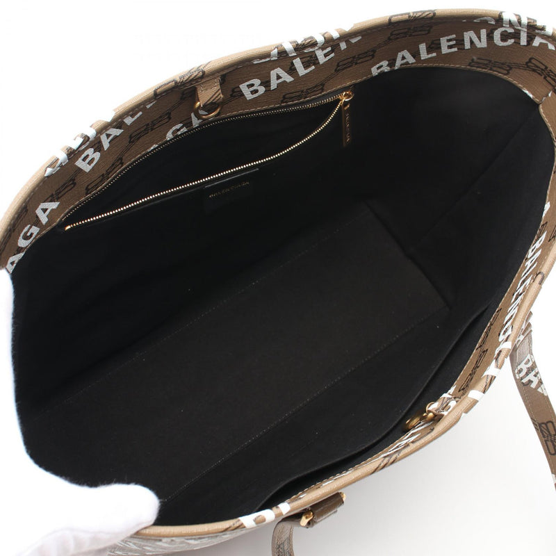 Balenciaga SIGNATURE SHOPPER M BB Monogram Tote Bag Bag PVC Coated Canvas