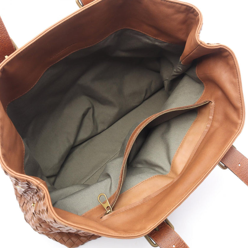 BOTTEGA VENETA Intrecciato Tote Bag Bag Leather Women's Brown 169612 [Used]