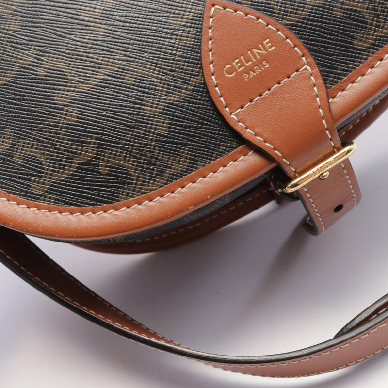 [7% OFF coupon eligible] CELINE Falco Medium Bag Triomphe Shoulder Bag Bag PVC