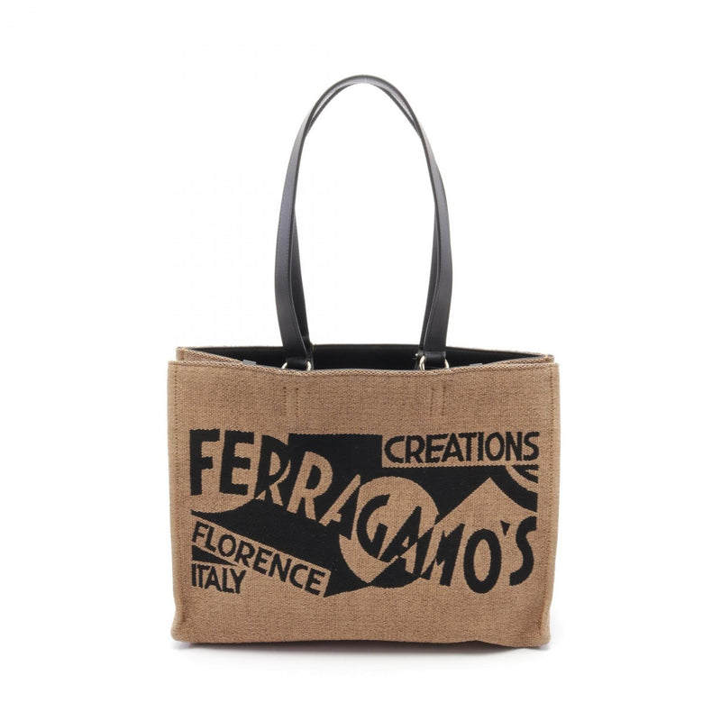 [10% OFF coupon eligible] Salvatore Ferragamo Tote Bag Leather Raffia Women's