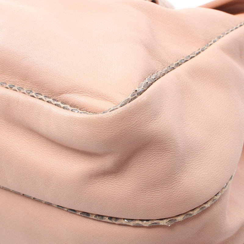 BOTTEGA VENETA Handbag Bag Leather Exotic Leather Women's Pink [Used]