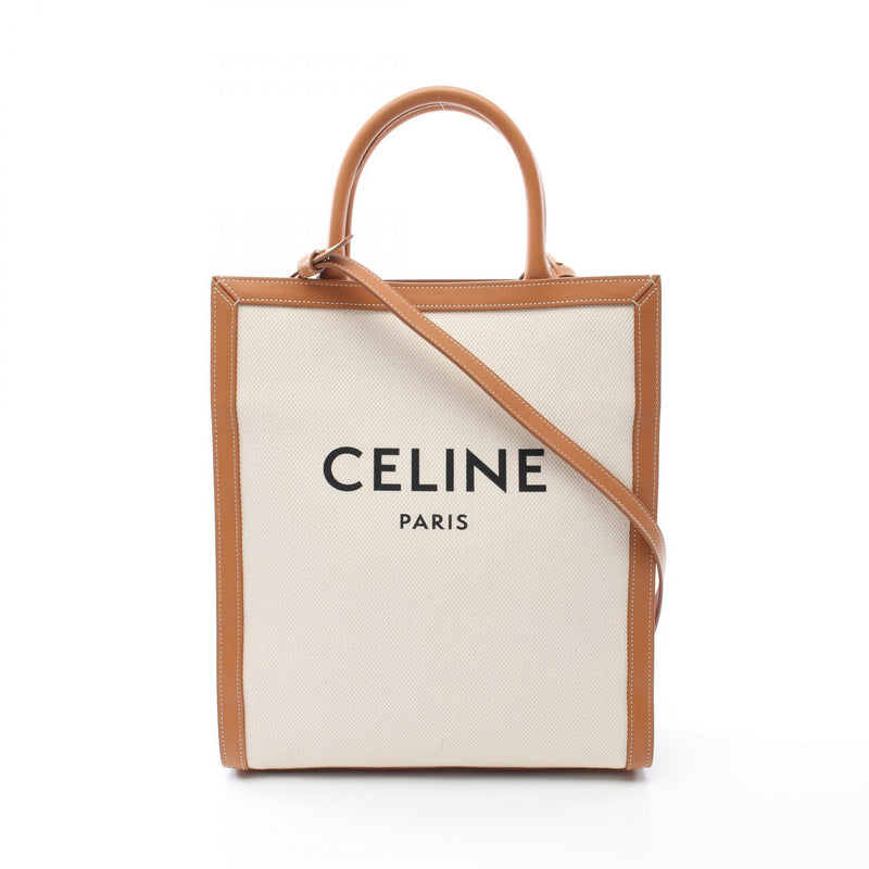 [15% OFF coupon eligible] CELINE Small Vertical Birch Tote Bag Bag Canvas