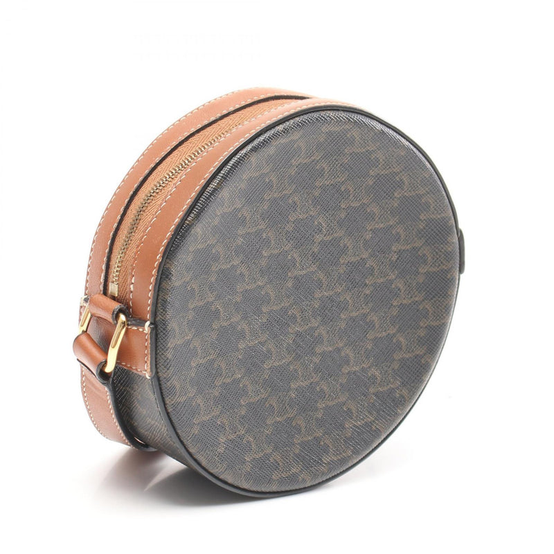 [10% OFF coupon eligible] CELINE Round Perth Triomphe Shoulder Bag Bag PVC