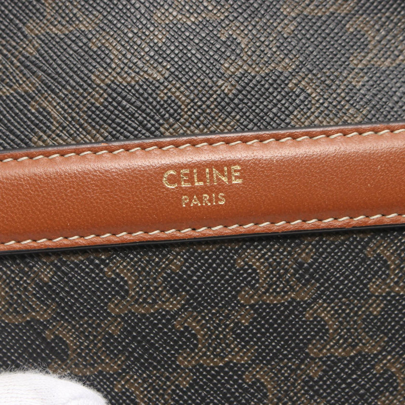 [10% OFF coupon eligible] CELINE Round Perth Triomphe Shoulder Bag Bag PVC