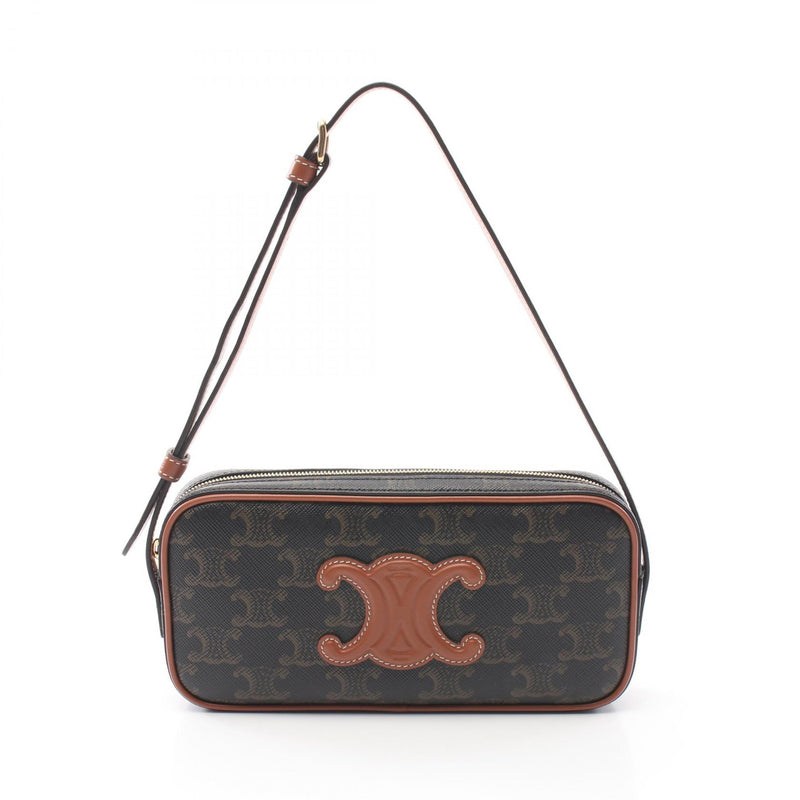 [5% off coupon for all items] CELINE Triomphe Shoulder Bag Bag PVC Coated