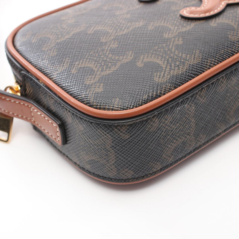 [5% off coupon for all items] CELINE Triomphe Shoulder Bag Bag PVC Coated