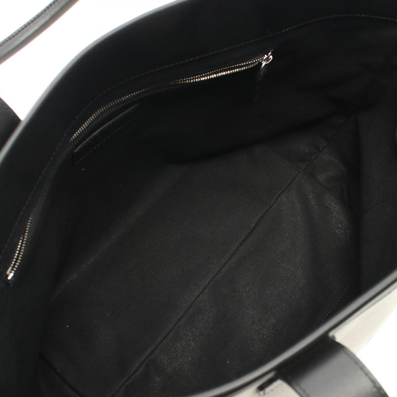 Balenciaga Cities Paris Jumbo Tote Bag Bag Canvas Leather Women's White / Black