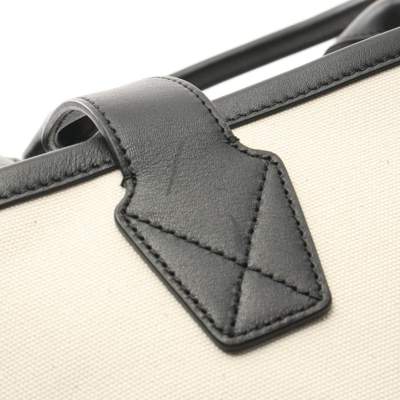 Balenciaga Cities Paris Jumbo Tote Bag Bag Canvas Leather Women's White / Black