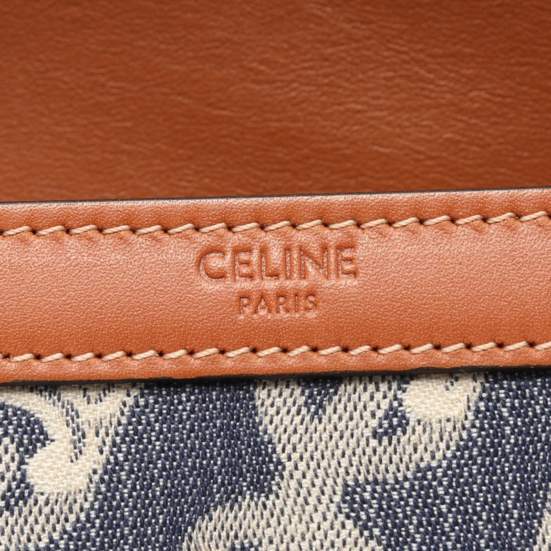 [15% OFF coupon eligible] CELINE Classic Triomphe Shoulder Bag Bag Denim