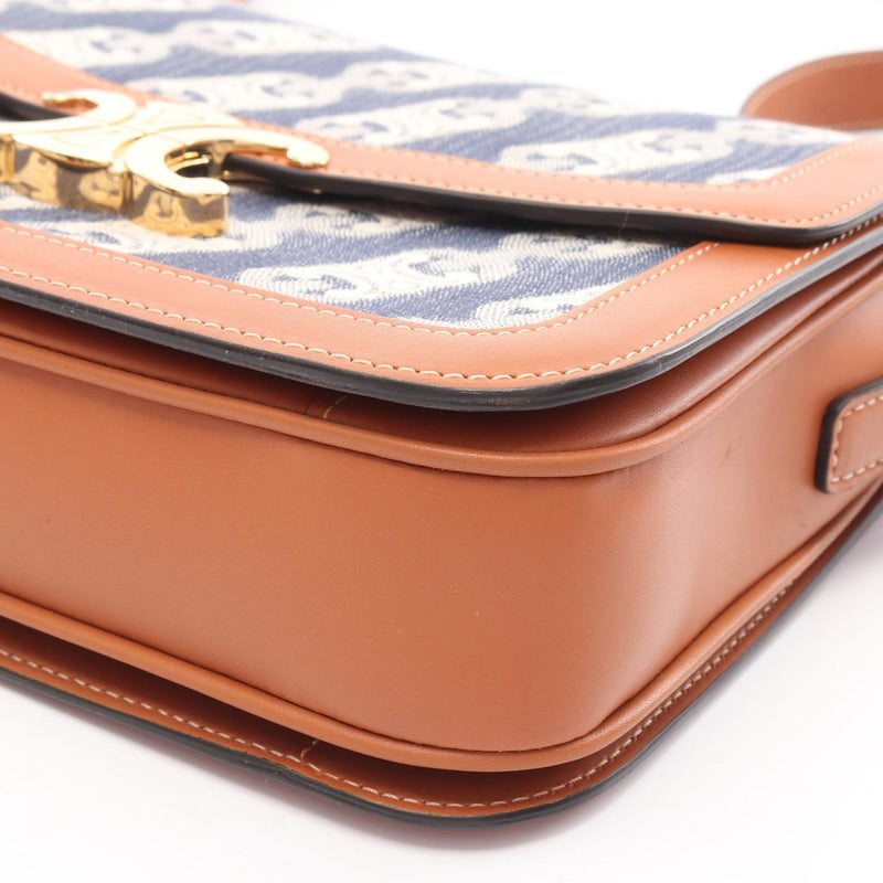 [15% OFF coupon eligible] CELINE Classic Triomphe Shoulder Bag Bag Denim