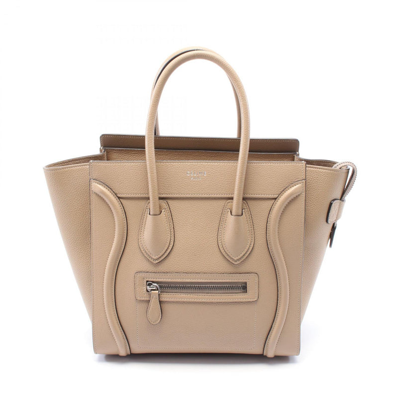 [15% OFF coupon eligible] CELINE Luggage Micro Shopper Tote Bag Bag Leather