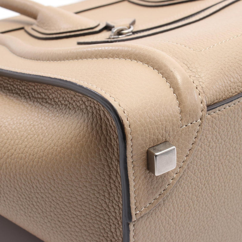 [15% OFF coupon eligible] CELINE Luggage Micro Shopper Tote Bag Bag Leather