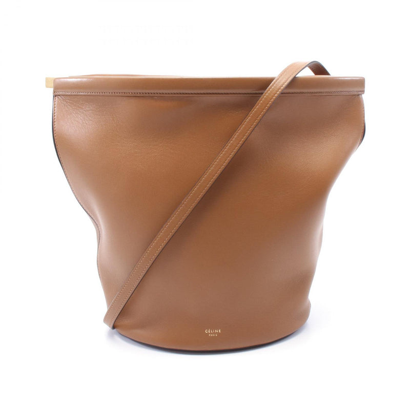 [5% off coupon for all items] CELINE Clasp Bucket Shoulder Bag Bag Leather