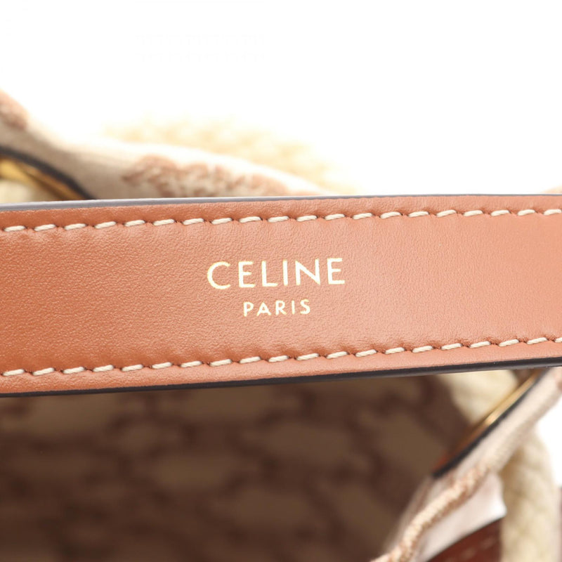 [7% OFF coupon eligible] CELINE Teen Drawstring Triomphe Handbag Bag Canvas