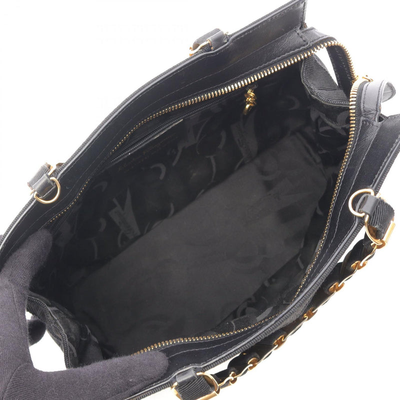 [15% OFF coupon applicable] Salvatore Ferragamo Vara Handbag Bag Nylon Leather
