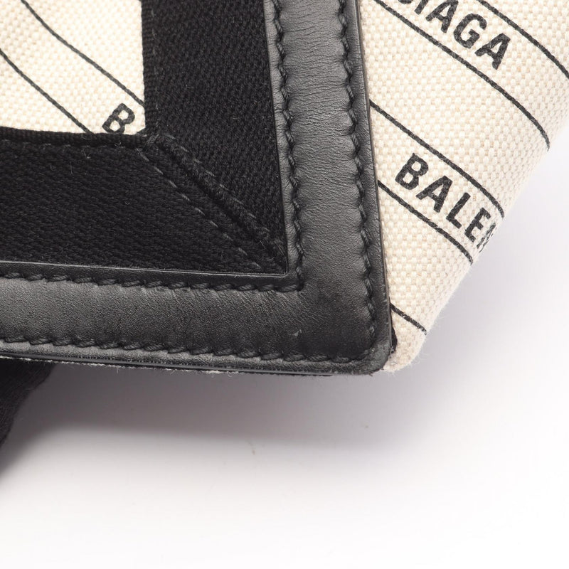 Balenciaga NAVY CABAS S Navy Birch Tote Bag Bag Canvas Women's Black / White