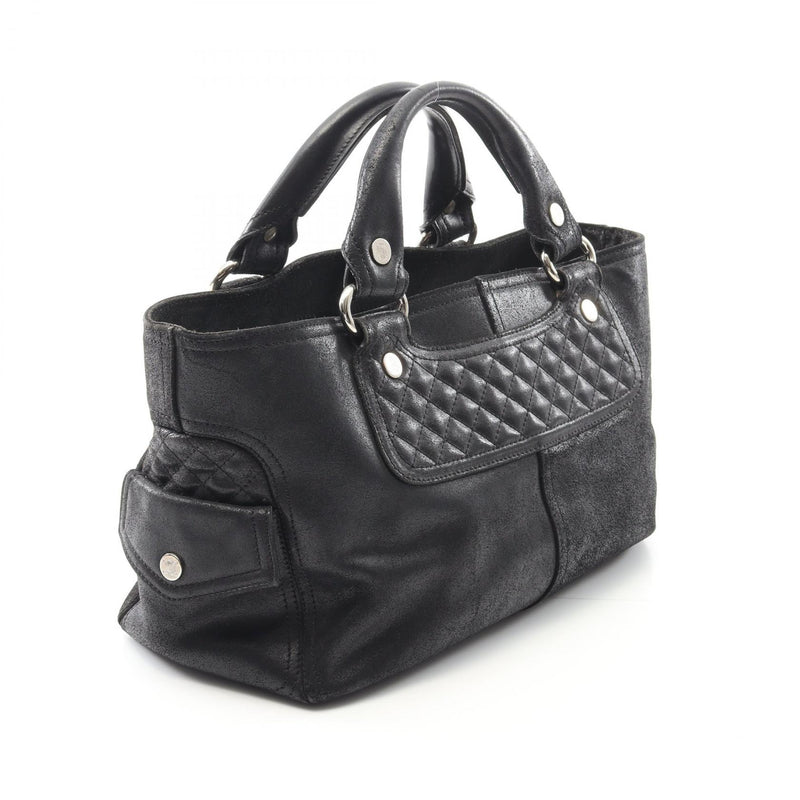 CELINE Boogie bag Handbag Bag Leather Black [Used]