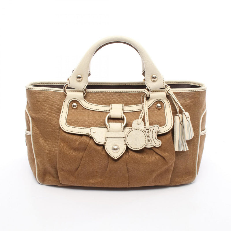 [5% off coupon for all items] CELINE Boogie bag Handbag Bag Canvas Leather