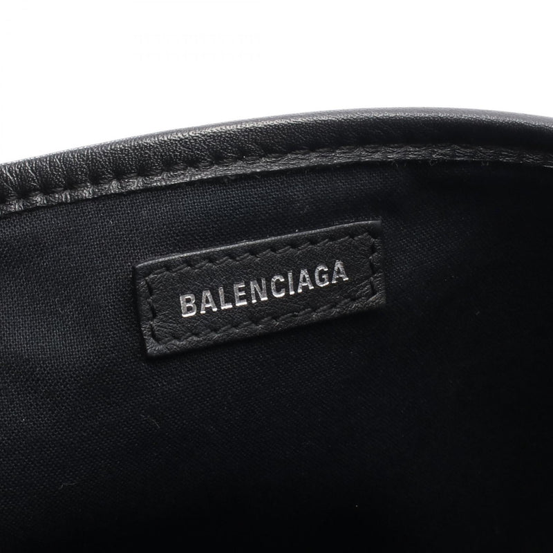Balenciaga Navy Birch S Tote Bag Leather Black [Used]