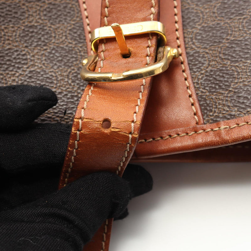 [15% OFF coupon eligible] CELINE Macadam Tote Bag Bag PVC Coated Canvas Leather