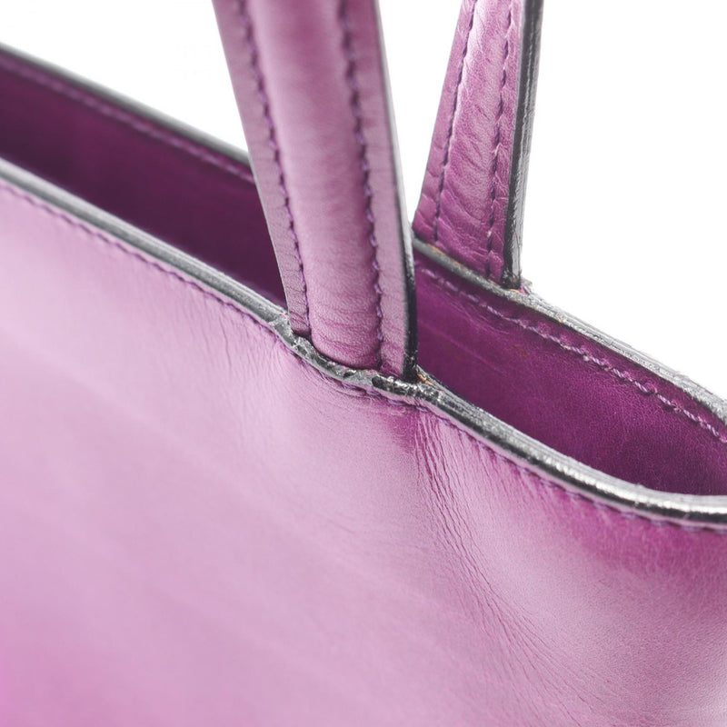 [20% OFF coupon eligible] CELINE Mini Tote Handbag Bag Leather Women's Purple