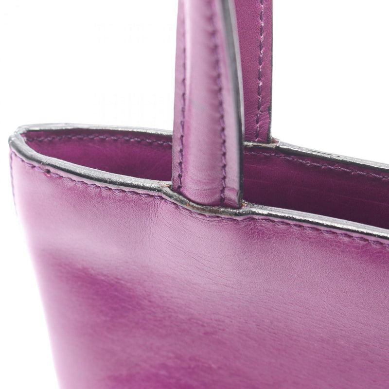 [20% OFF coupon eligible] CELINE Mini Tote Handbag Bag Leather Women's Purple