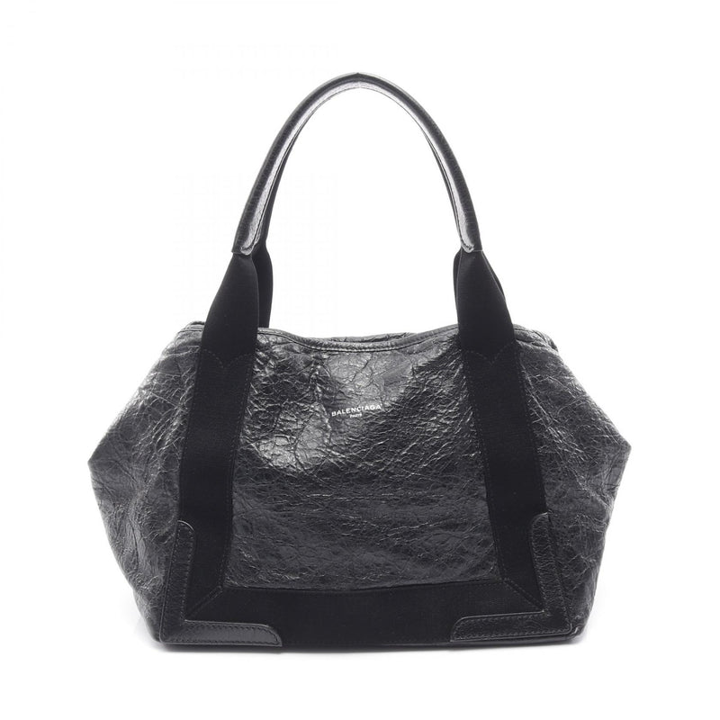 Balenciaga NAVY CABAS Navy Birch S Tote Bag Leather Women's Black 542017 [Used]