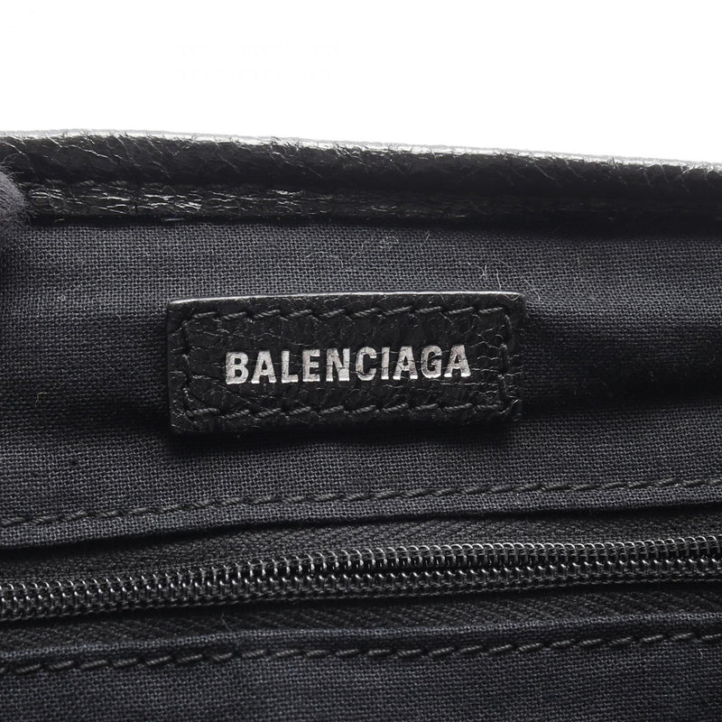 Balenciaga NAVY CABAS Navy Birch S Tote Bag Leather Women's Black 542017 [Used]