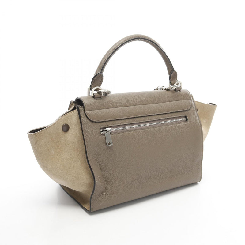 [7% OFF coupon eligible] CELINE Trapeze Small Handbag Bag Leather Suede Women's