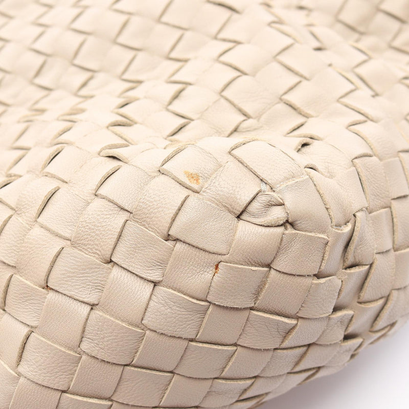 BOTTEGA VENETA Intrecciato Tote Bag Leather Beige [Used]