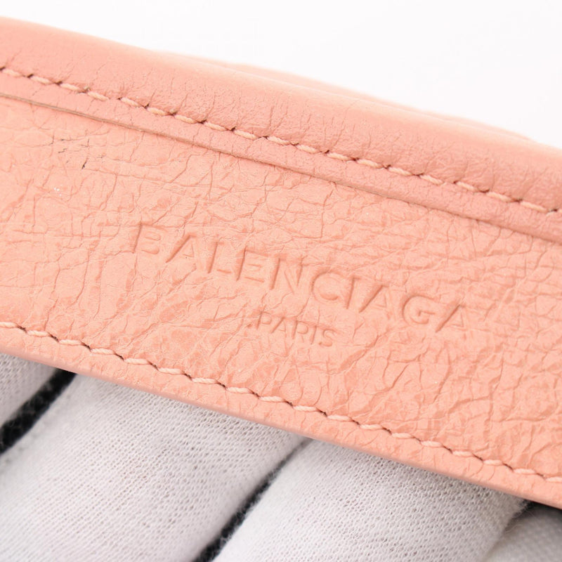 Balenciaga NAVY CABAS S Navy Birch Tote Bag Leather Pink 339933 [Used]