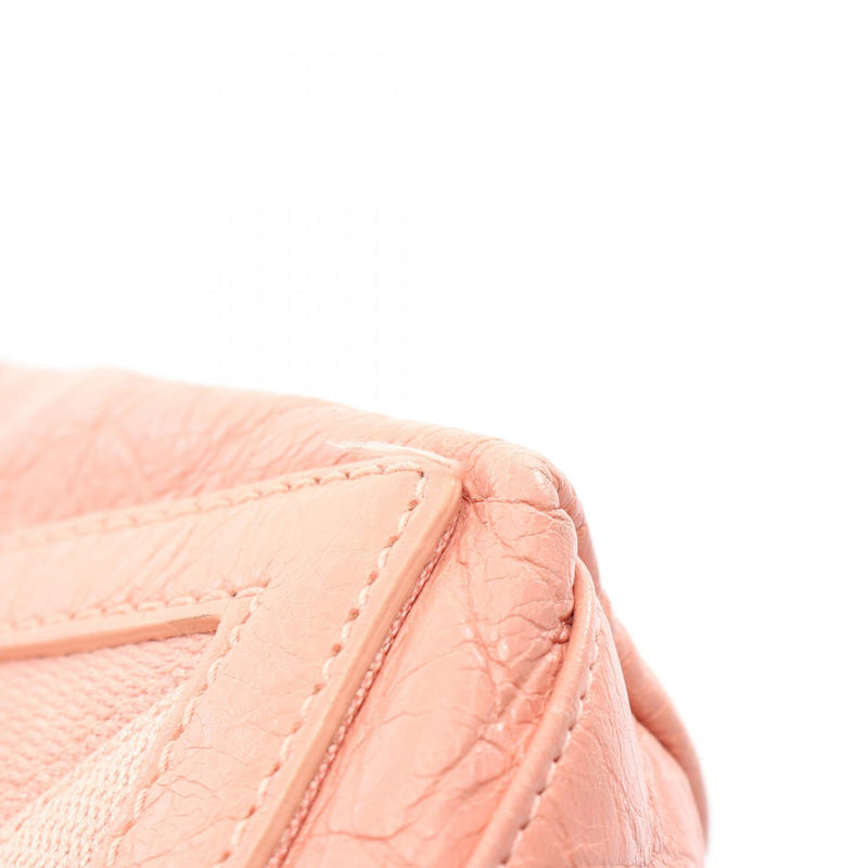 Balenciaga NAVY CABAS S Navy Birch Tote Bag Leather Pink 339933 [Used]