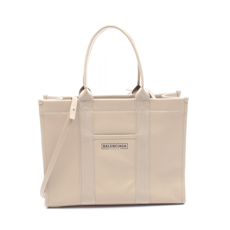 Balenciaga HARDWARE TOTE Hardware Tote Bag Bag Leather Canvas Beige 671400