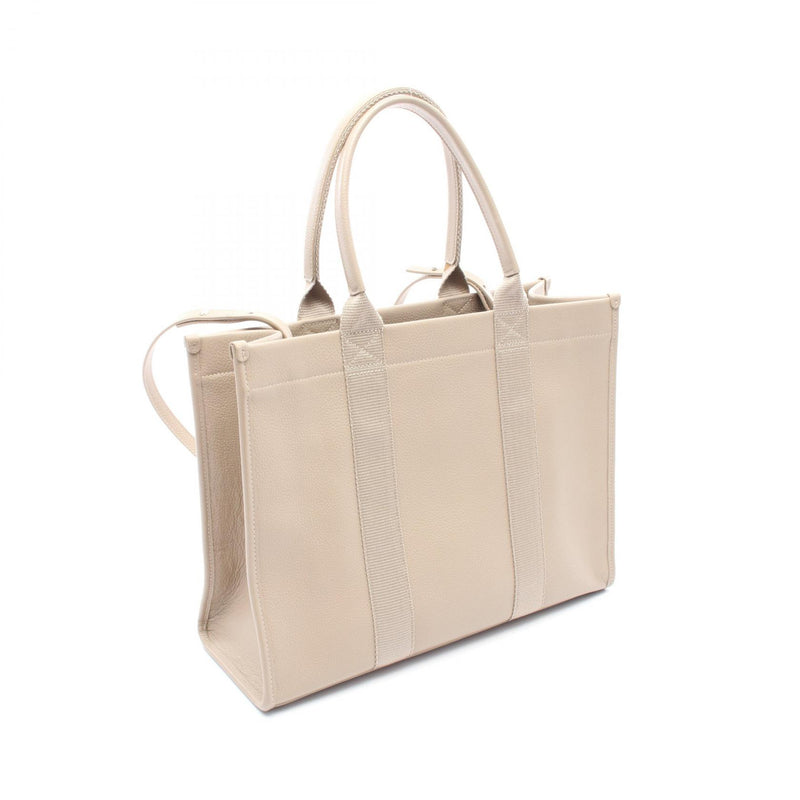 Balenciaga HARDWARE TOTE Hardware Tote Bag Bag Leather Canvas Beige 671400
