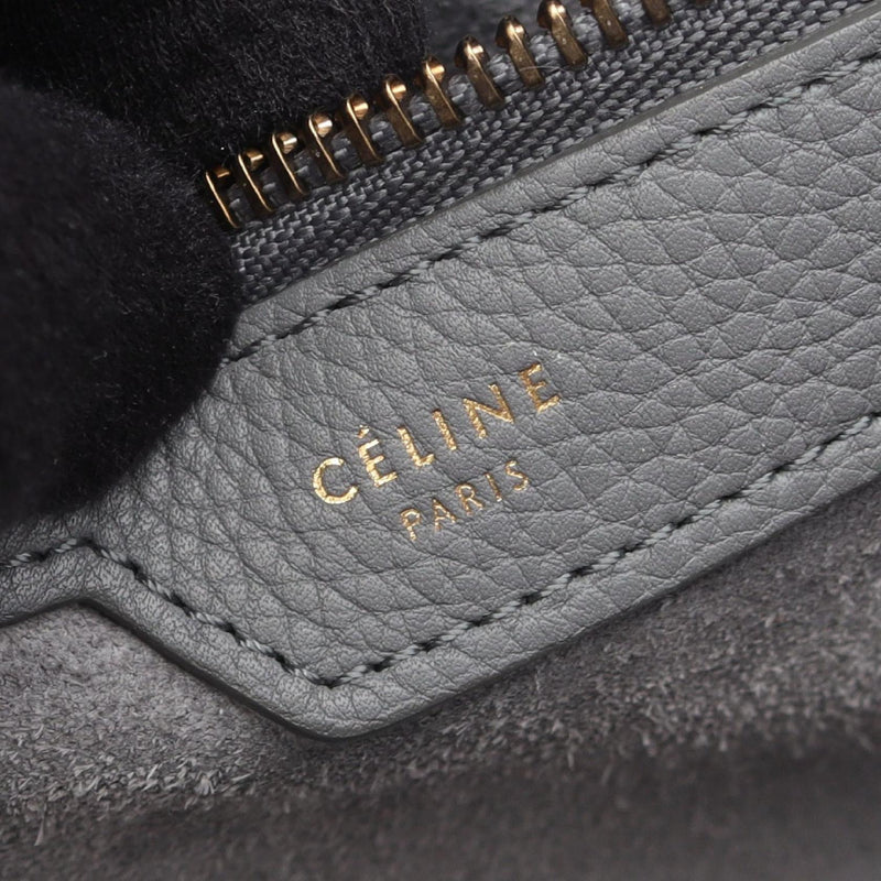 [15% OFF coupon applicable] CELINE luggage micro shopper tote bag bag leather