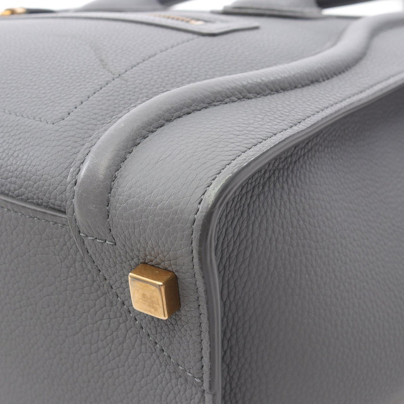 [15% OFF coupon applicable] CELINE luggage micro shopper tote bag bag leather
