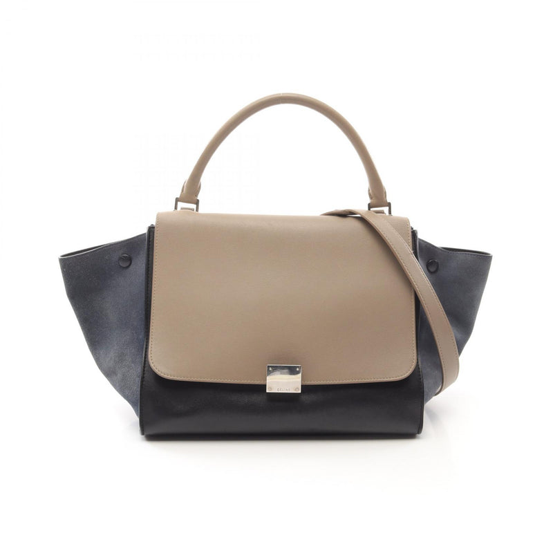 [5% off coupon for all items] CELINE Trapeze Medium Handbag Bag Leather Suede