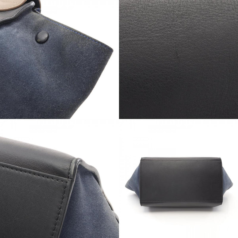 [5% off coupon for all items] CELINE Trapeze Medium Handbag Bag Leather Suede