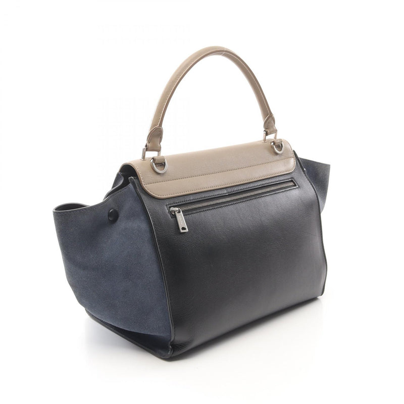 [5% off coupon for all items] CELINE Trapeze Medium Handbag Bag Leather Suede