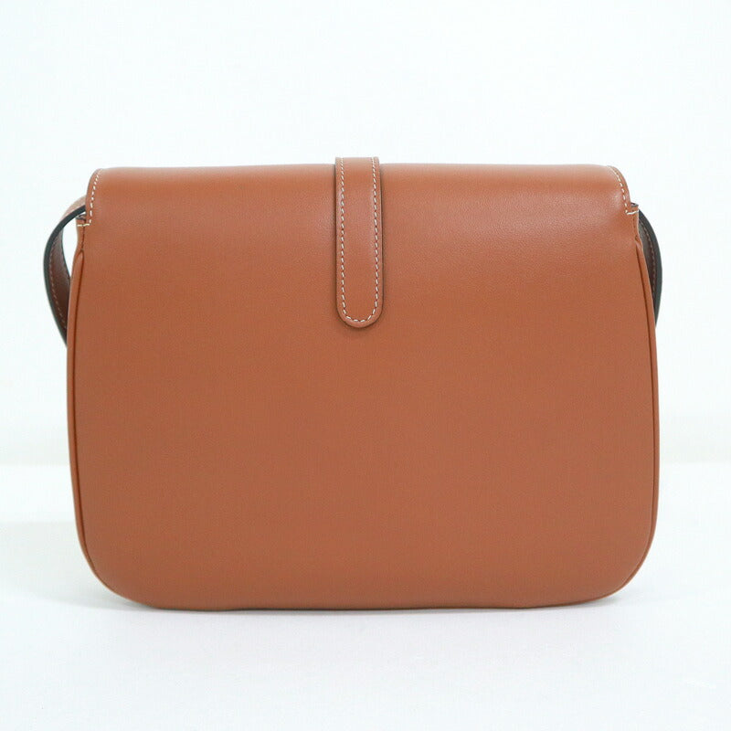 [CELINE] Celine Medium Taboo Shoulder Bag Leather Brown x Gold Hardware