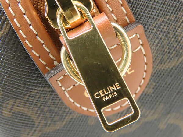 [Unused] CELINE Triomphe Small Boston 2WAY Mini Boston Bag Handbag Shoulder Bag