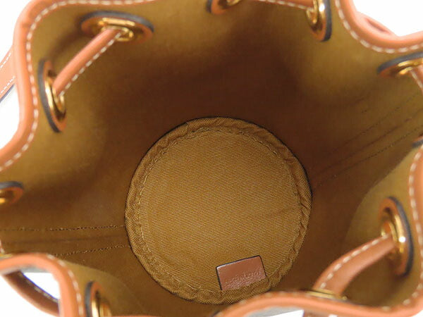 [Like new] CELINE Triomphe Small Drawstring Bag 2WAY Bucket-shaped Drawstring