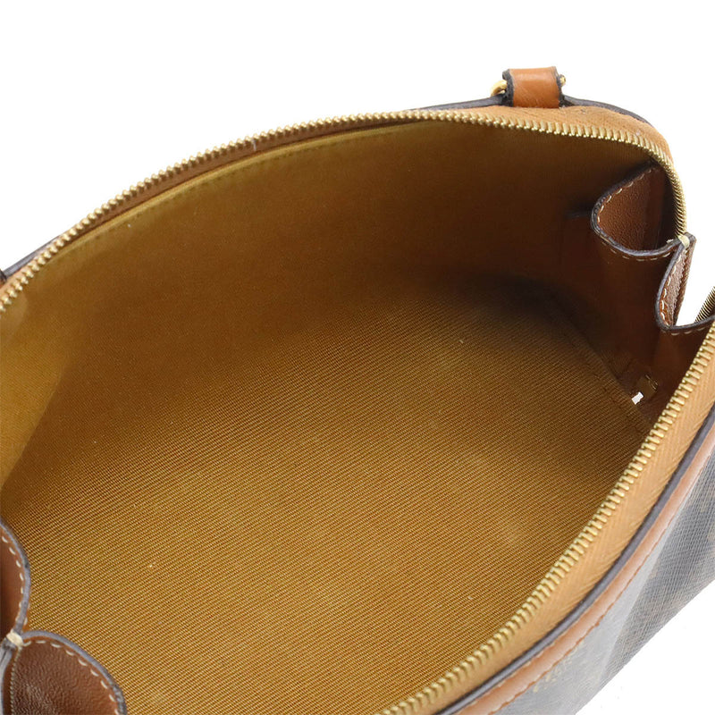 CELINE Triomphe Chain Shoulder Bag Shoulder Pouch Pochette Mini Bag PVC Leather