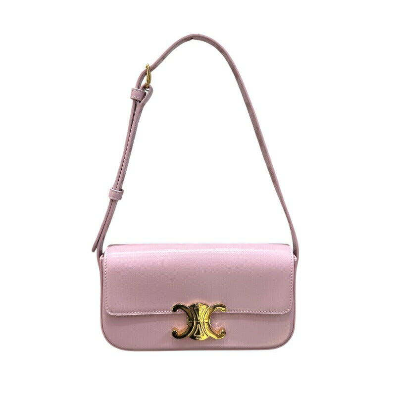 [★Up to 30,000 yen off coupon★9/1-9/11] CELINE Shoulder Bag Claude Rose Shiny