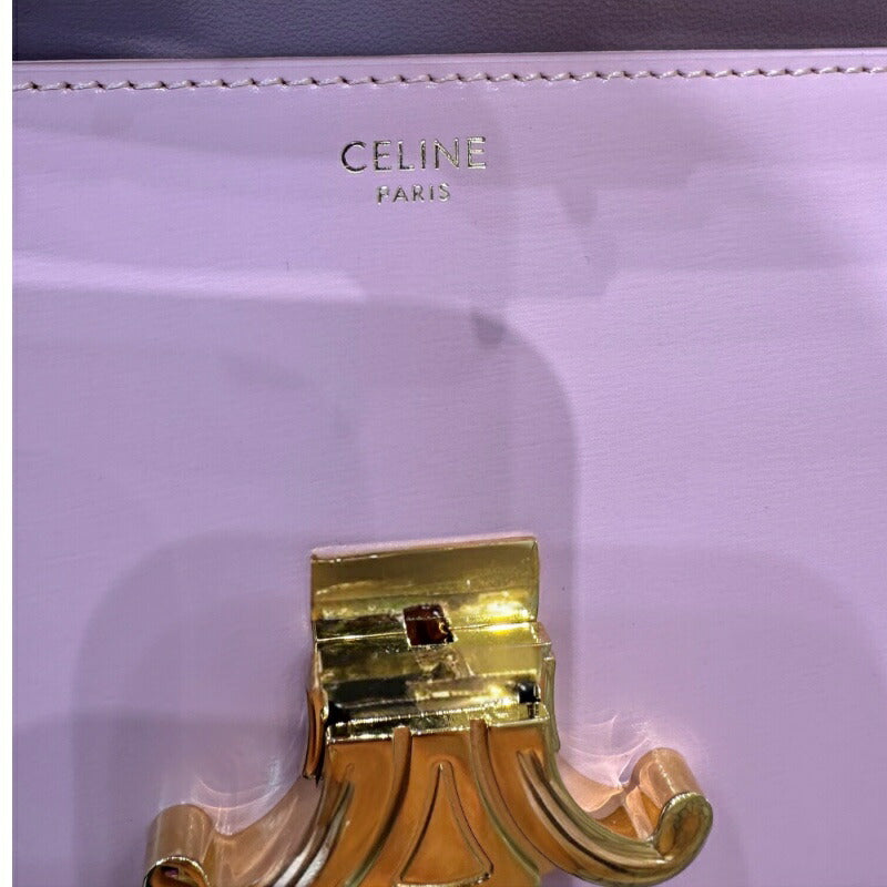 [★Up to 30,000 yen off coupon★9/1-9/11] CELINE Shoulder Bag Claude Rose Shiny